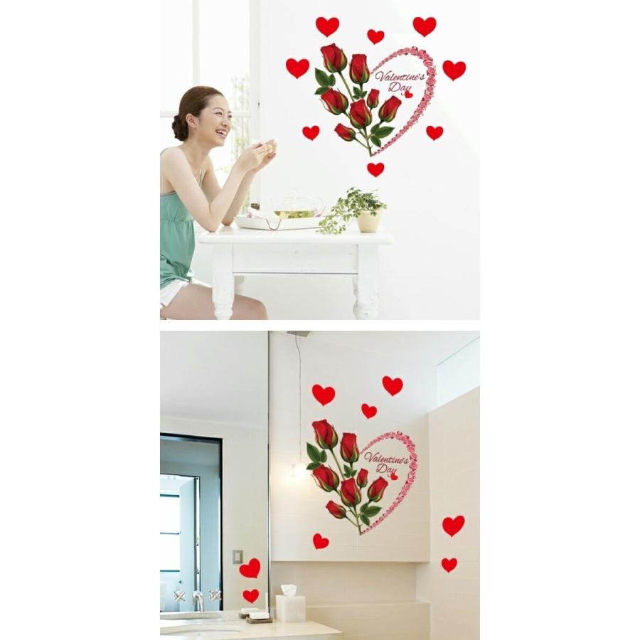 ウォールステッカー 花 おしゃれ 薔薇 北欧 おしゃれ 赤い 植物 カフェ 木 ピンク 緑 ハート シール 壁紙 文字 英文 バレンタイン ベッドルーム Vr Vr Value Deco Park 通販 Yahoo ショッピング