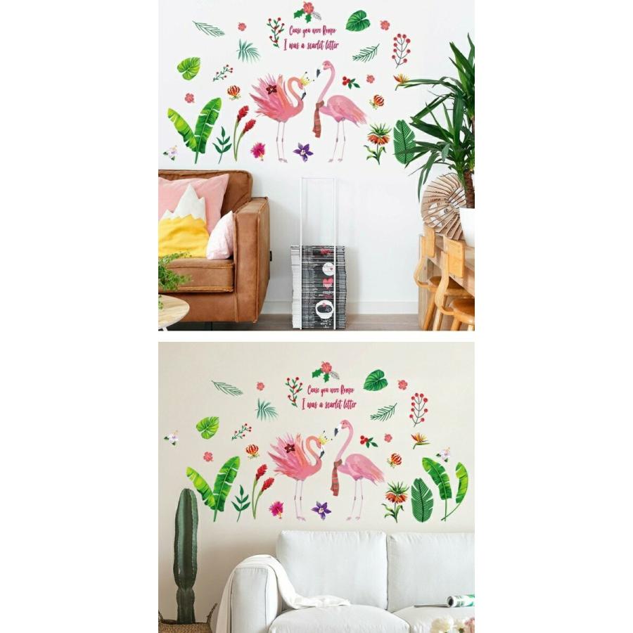 ウォールステッカー 動物 おしゃれ 花 鳥 子供部屋 フラミンゴ 海 英字 かっこいい フラワー シール 壁紙 窓 かわいい 南国 ハイビスカス ハワイ Vr Vr Value Deco Park 通販 Yahoo ショッピング