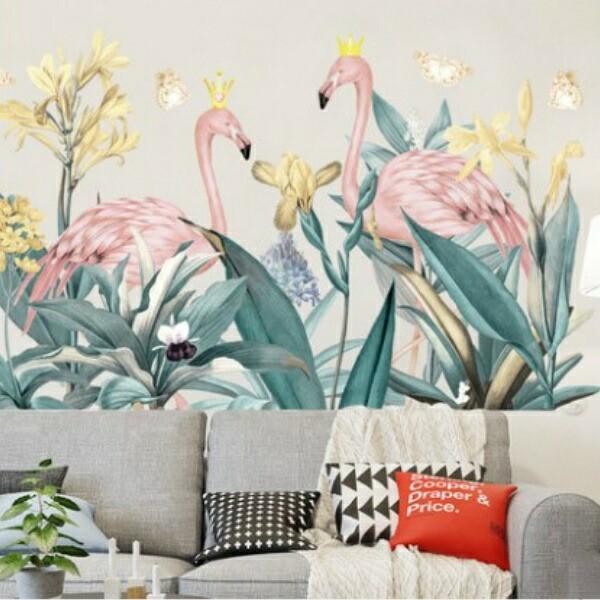 ウォールステッカー 動物 おしゃれ 花 鳥 フラミンゴ 海 植物 かっこいい トイレ リーフ フラワー シール 壁紙 窓 南国 森 サーフ 西海岸 インテリア Vr016 Vr016 Value Deco Park 通販 Yahoo ショッピング