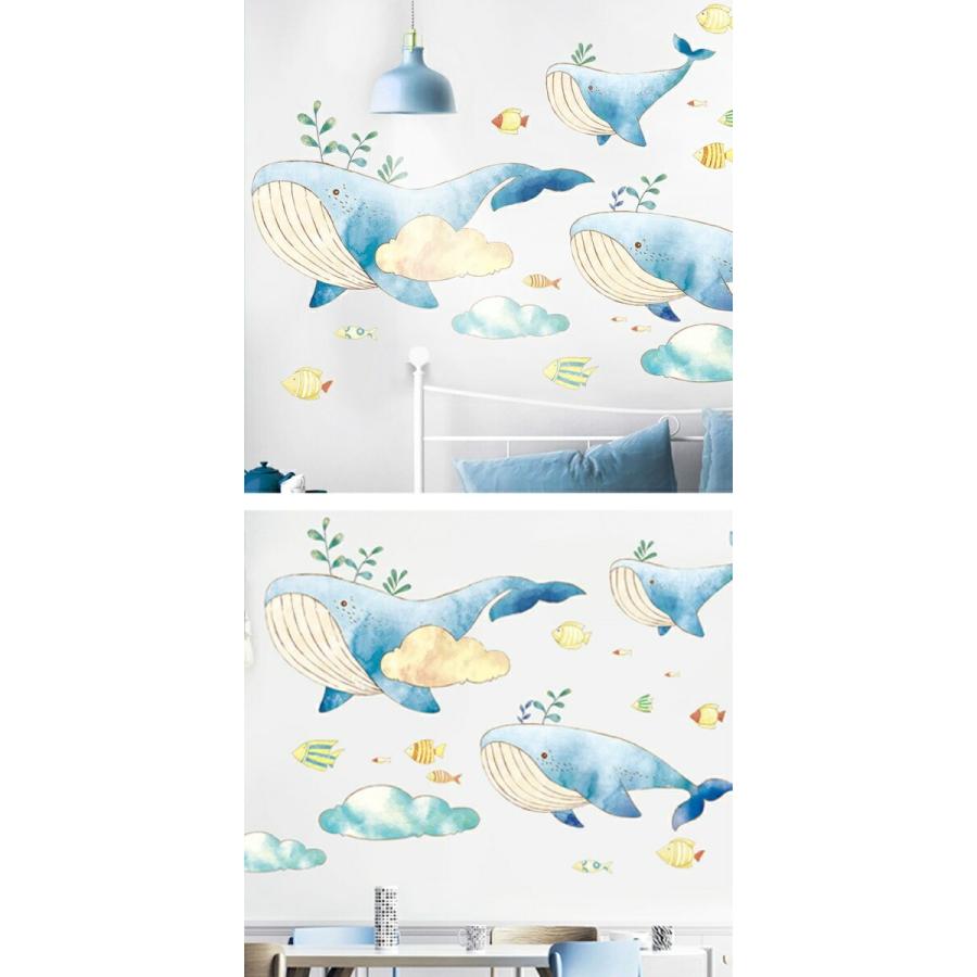 ウォールステッカー 動物 子供部屋 クジラ 魚 シール 子供 おしゃれ かわいい 男の子 女の子 イルカ 壁紙 海中 風景 窓 海 鯨 青い 夏 海の中 水族館 Vr Vr Value Deco Park 通販 Yahoo ショッピング