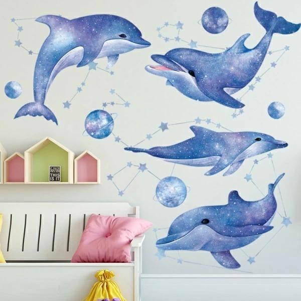 ウォールステッカー イルカ 動物 子供部屋 魚 シール 子供 海 おしゃれ 水族館 ウォールシール カフェ モダン 空 鯨 宇宙 惑星 星 窓 青い 夏 海の中 Vr Vr Value Deco Park 通販 Yahoo ショッピング