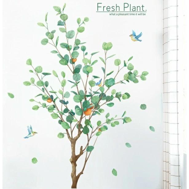 ウォールステッカー おしゃれ 植物 木 北欧 カフェ モダン 壁紙 シール 森 ステッカー グリーン 緑 蝶 扉 インテリア 雑貨 トイレ 壁シール 玄関 Vr Vr Value Deco Park 通販 Yahoo ショッピング