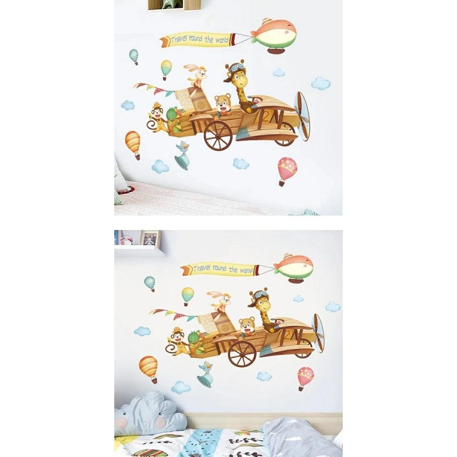 ウォールステッカー かわいい 動物 子供部屋 おしゃれ 男の子 女の子 カフェ レトロ モダン シール 壁紙 子供 トイレ 窓 インテリア 雑貨 飛行機 キリン Vr Vr Value Deco Park 通販 Yahoo ショッピング
