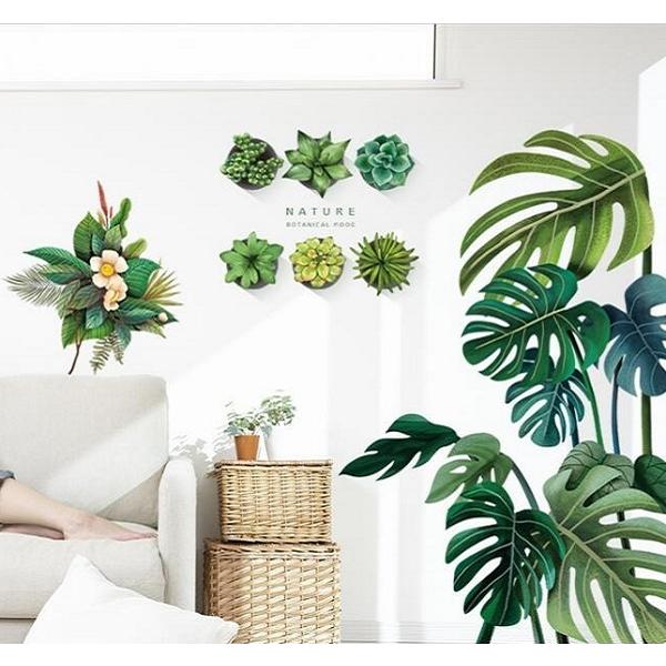 ウォールステッカー おしゃれ 植物 花 木 カフェ リーフ モンステラ モダン 北欧 観葉植物 ステッカー 緑 自然 リーフ ジャングル ドア 扉 森 海沿い Vr Vr Value Deco Park 通販 Yahoo ショッピング
