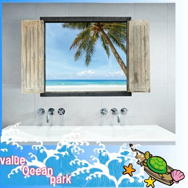 60 Off ウォールステッカー 窓 南国 ビーチ 海 おしゃれ ヤシの木 海岸 西海岸 砂浜 木 花 植物 海辺 風景 ウオールステッカー シール お風呂 壁紙 トイレ Vr05 Heartlandgolfpark Com