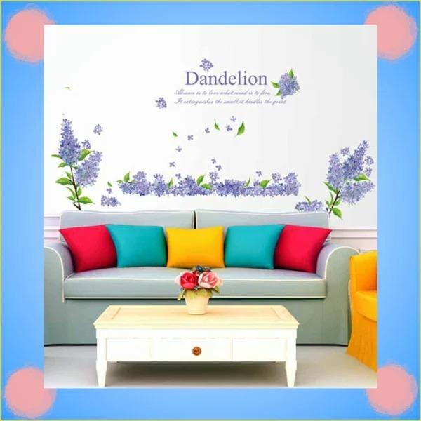 人気を誇る ウォールステッカー 花 北欧 アイビー ラベンダー おしゃれ トイレ 紫 緑 植物 シール 壁紙 和風 英字 キッチン 雫 雨 パープル 葉 蝶 洗面所 Vr00 Heartlandgolfpark Com