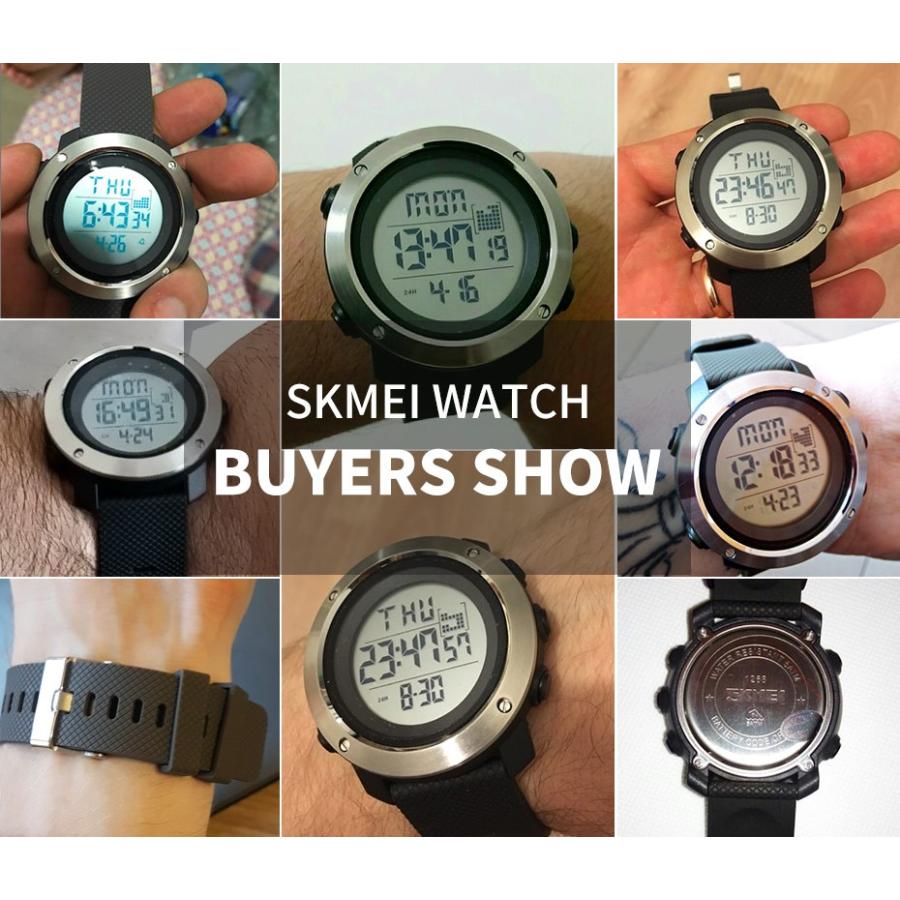 腕時計 ミリタリーウォッチ デジタル メンズ 防水 アラーム タイマー