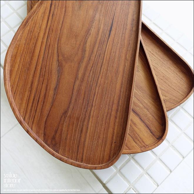 無垢材 プレート楕円35cm 木皿 平皿 大皿 木の皿 お盆 ウッド