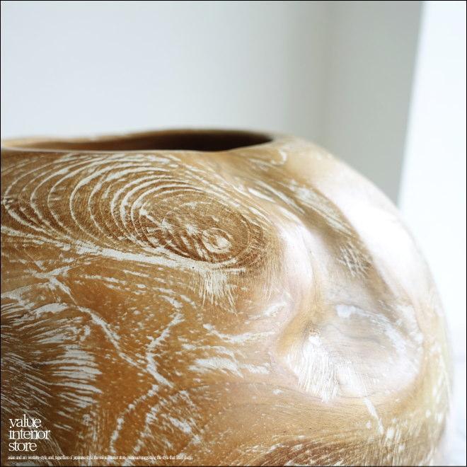 総無垢 プランツポットNW01 鉢カバー 木鉢 プランツカバー 丸鉢 小物入れ 天然木 手作り プリミティブ 和風 木製カバー チーク材 送料無料 |  | 02