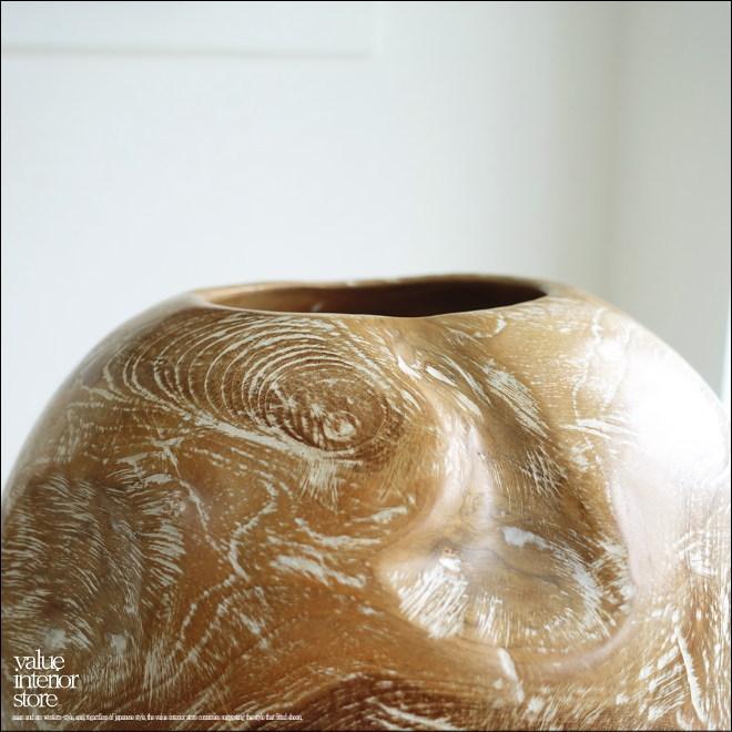 総無垢 プランツポットNW01 鉢カバー 木鉢 プランツカバー 丸鉢 小物入れ 天然木 手作り プリミティブ 和風 木製カバー チーク材 送料無料 |  | 05