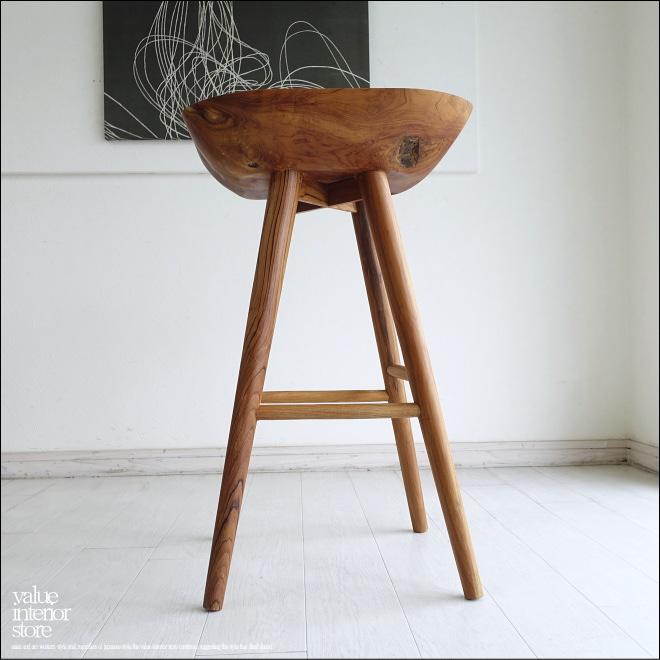 チーク材アーム｜モダン｜バースツール｜カウンターチェア｜②｜ チーク材アーム｜モダン｜バースツール｜カウンターチェア｜③