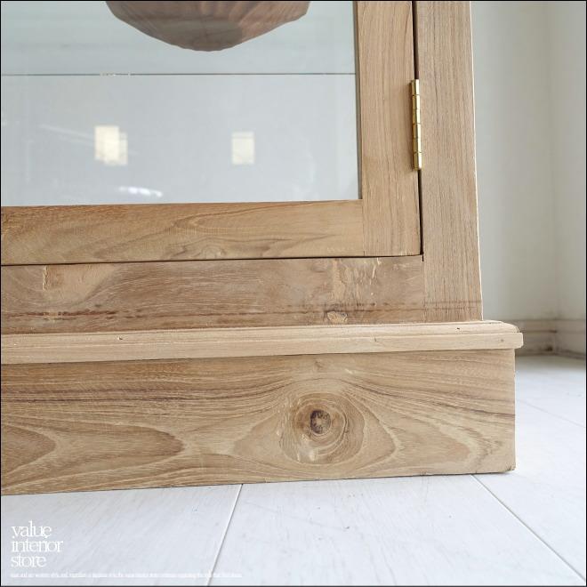 ※値下げ中【引き取り限定】アンティーク ナチュラルウッド ガラスケース ガラスショーケースVitri/N 陳列ケ−ス コレクションケース 飾り棚