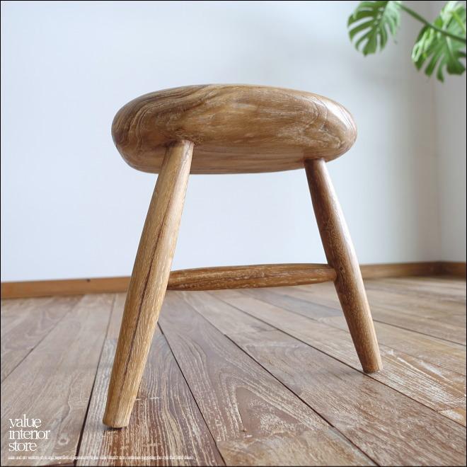 チーク無垢材 スツールCirS / NA01 椅子 イス ナチュラル カフェチェア 無垢材スツール ナチュラル 手作り家具 |  | 01