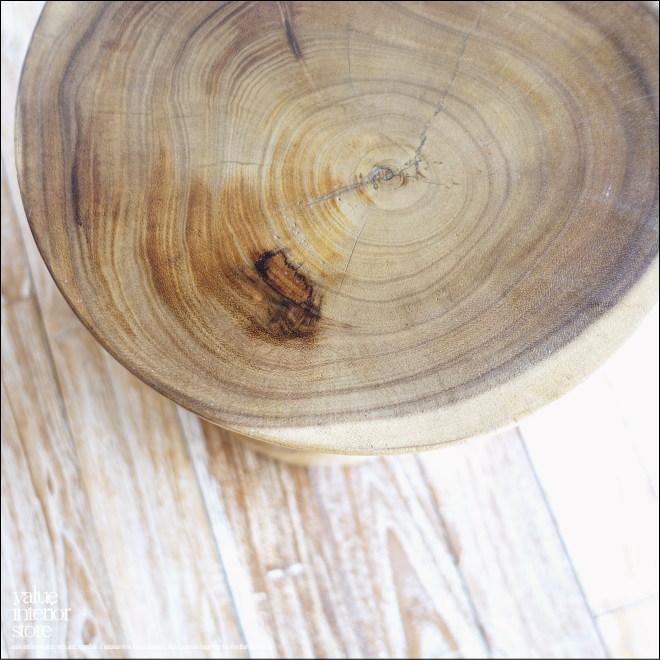 無垢材 マッシュルームスツール / N02 イス 椅子 ベンチ 木製スツール 花台 ナチュラル モンキーポッド |  | 01