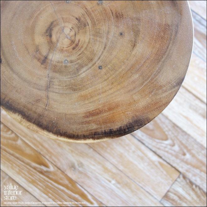 無垢材 マッシュルームスツール / N03 イス 椅子 ベンチ 木製スツール 花台 ナチュラル モンキーポッド |  | 01