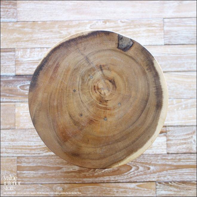 無垢材 マッシュルームスツール / N03 イス 椅子 ベンチ 木製スツール 花台 ナチュラル モンキーポッド |  | 06