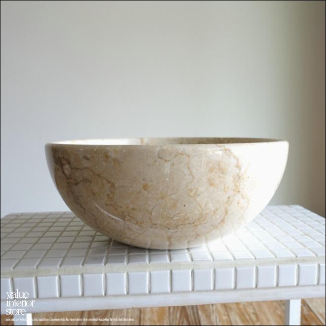 天然大理石 洗面ボウルmince/IV35cm ウォッシュボウル 手洗い鉢 手洗器