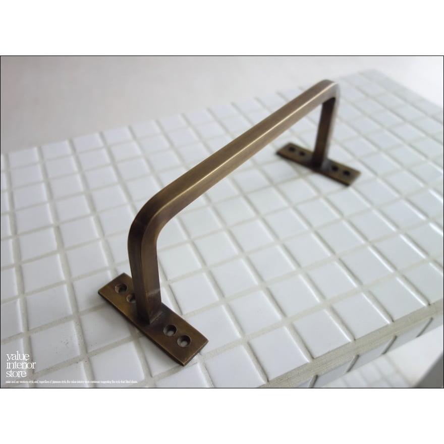 真鍮タオル掛け / 曲がり21cm タオルハンガー ブラスハンガー キッチンタオルバー バス・トイレ用品 洗面用品 壁掛け 真鍮製 レトロ調 V_S |  | 03