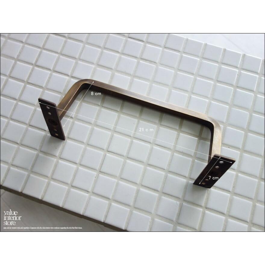 真鍮タオル掛け / 曲がり21cm タオルハンガー ブラスハンガー キッチンタオルバー バス・トイレ用品 洗面用品 壁掛け 真鍮製 レトロ調 V_S |  | 05