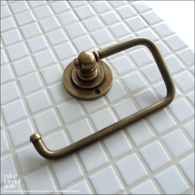 真鍮トイレットペーパーホルダー タオル掛け トレイペーパーホルダー タオルホルダー 紙巻器 レトロ調 住宅用品 真鍮金物 V_S |  | 05