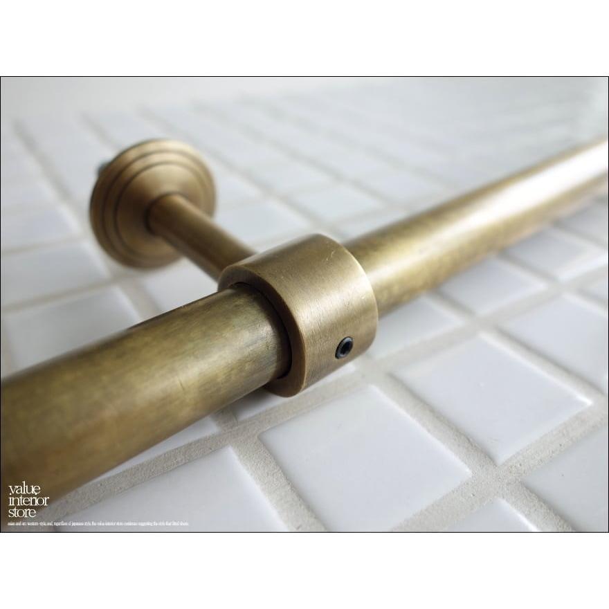 真鍮ドアハンドルbar ノブ 取っ手 鋳物 鋳造 レトロ ブラス取手 手すり 手摺 店舗什器 DIY シャビー アンティーク調 真鍮金物 幅50cm |  | 05