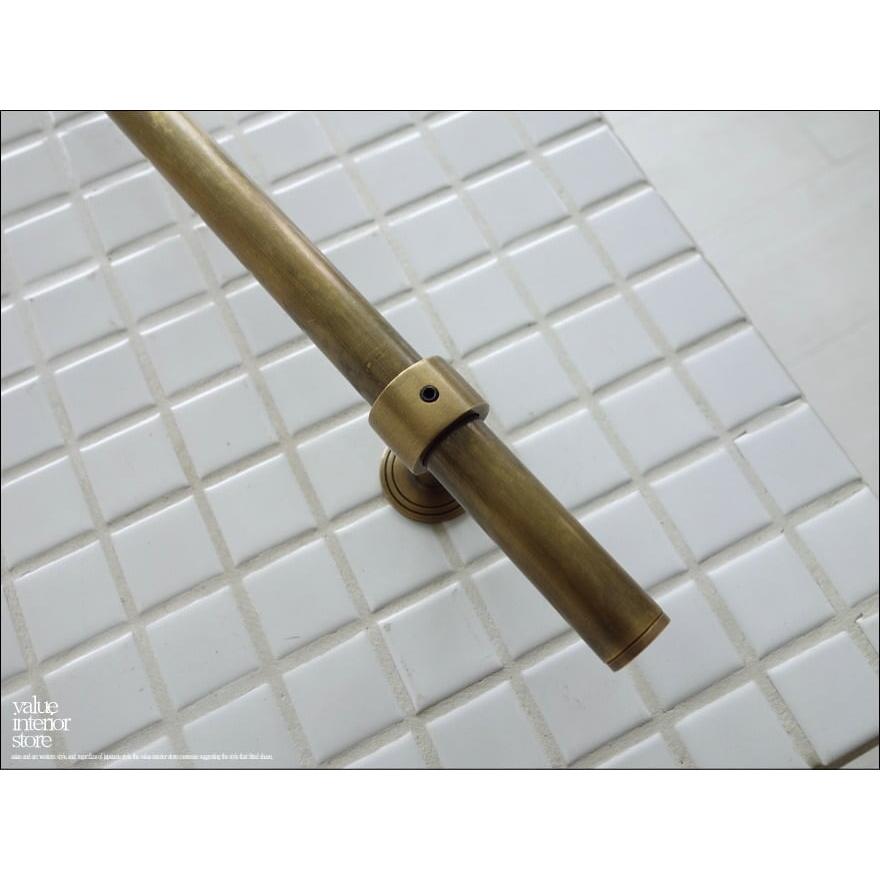 真鍮ドアハンドルbar ノブ 取っ手 鋳物 鋳造 レトロ ブラス取手 手すり 手摺 店舗什器 DIY シャビー アンティーク調 真鍮金物 幅50cm |  | 07