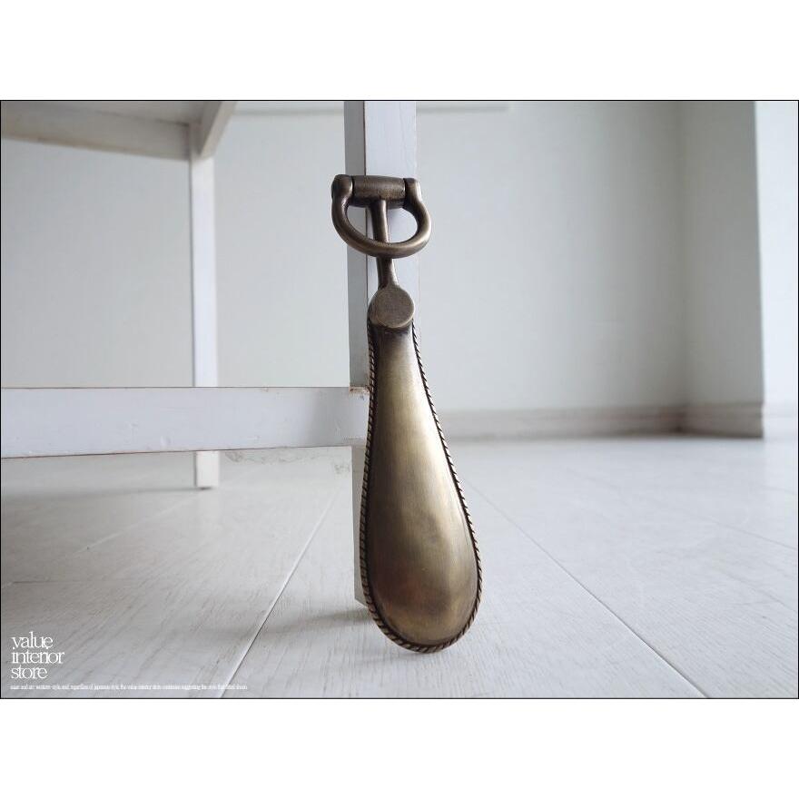 ブラスシューホーンAE023 靴ベラ 真鍮製 靴べら クツベラ クツべら くつべら 新品 エスニック レトロ調 ヴィンテージ調 V_S |  | 02