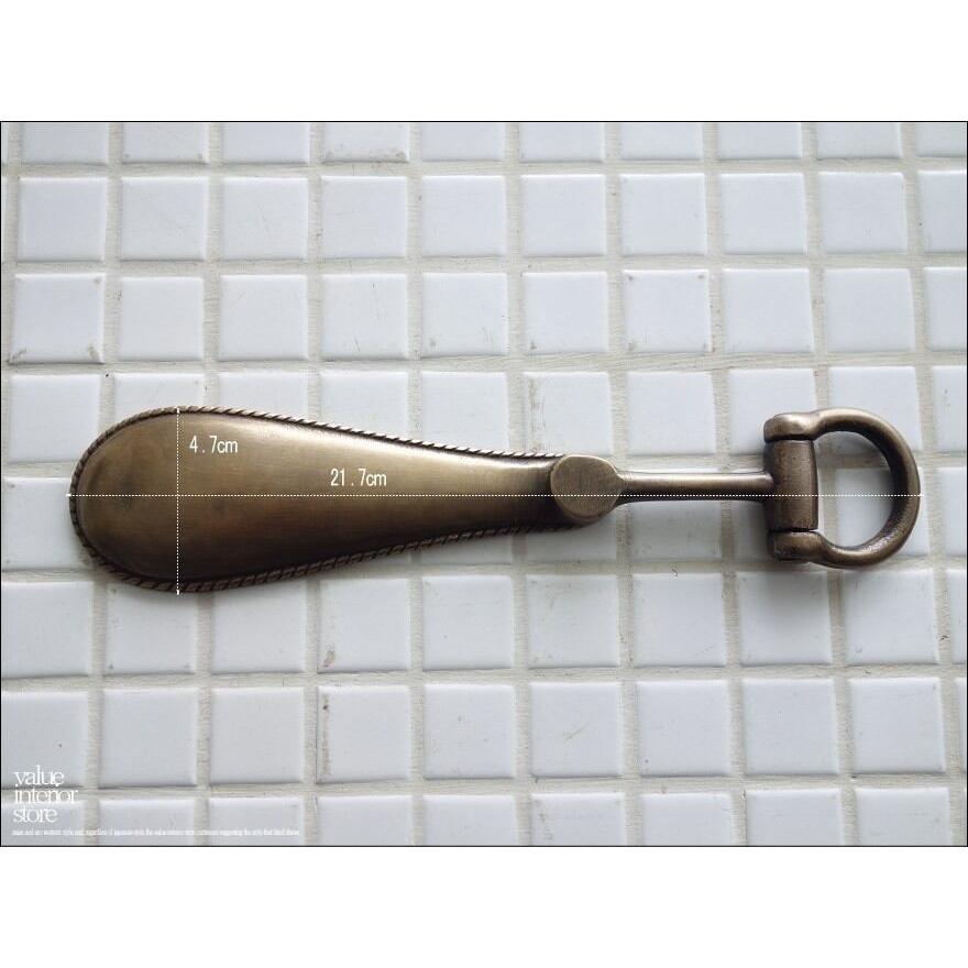 ブラスシューホーンAE023 靴ベラ 真鍮製 靴べら クツベラ クツべら くつべら 新品 エスニック レトロ調 ヴィンテージ調 V_S |  | 04