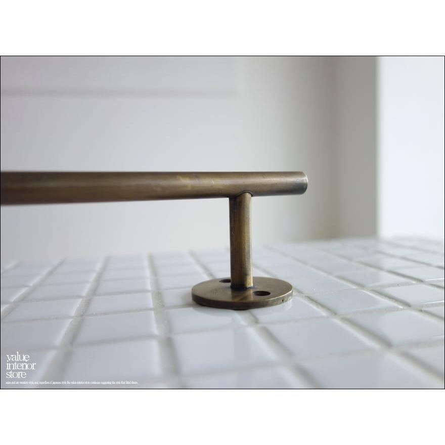 真鍮ドアハンドルT35 ノブ 取っ手 鋳物 鋳造 レトロ 新品 ブラス取手 店舗什器 DIY シャビー アンティーク調 素材 真鍮金物 幅35cm |  | 02