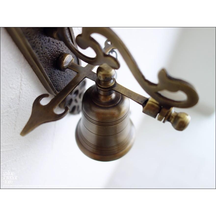 真鍮シングルベル 呼び鈴 ブラス レトロ調 壁掛 手作り ドアベル 真鍮製 ドアチャイム ハンドメイド 雑貨 カフェ用品 |  | 03