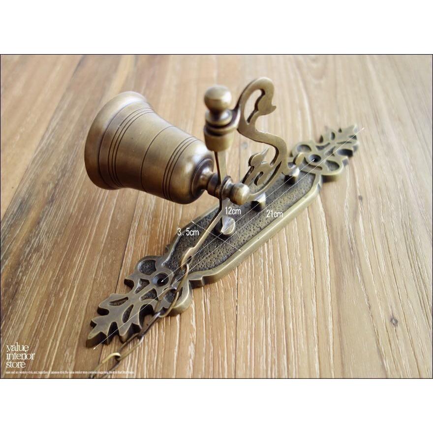 真鍮シングルベル 呼び鈴 ブラス レトロ調 壁掛 手作り ドアベル 真鍮製 ドアチャイム ハンドメイド 雑貨 カフェ用品 |  | 04