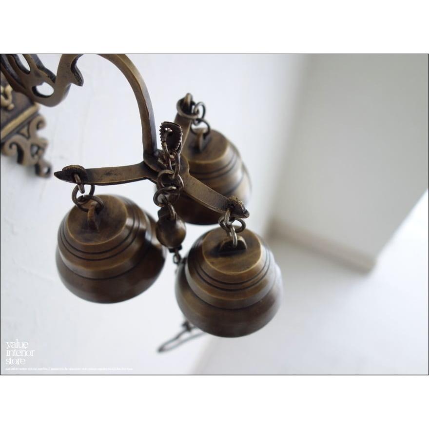 真鍮トリプルベル 呼び鈴 ブラス レトロ調 壁掛 手作り ドアベル 真鍮製 ドアチャイム ハンドメイド 雑貨 新品 カフェ用品 店舗什器 |  | 01