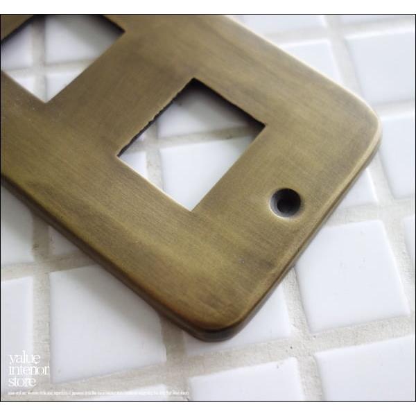 真鍮コンセントカバーDO スイッチカバー コンセントプレート スイッチプレート レトロ調 アンティーク調 無垢の真鍮 DIY |  | 01