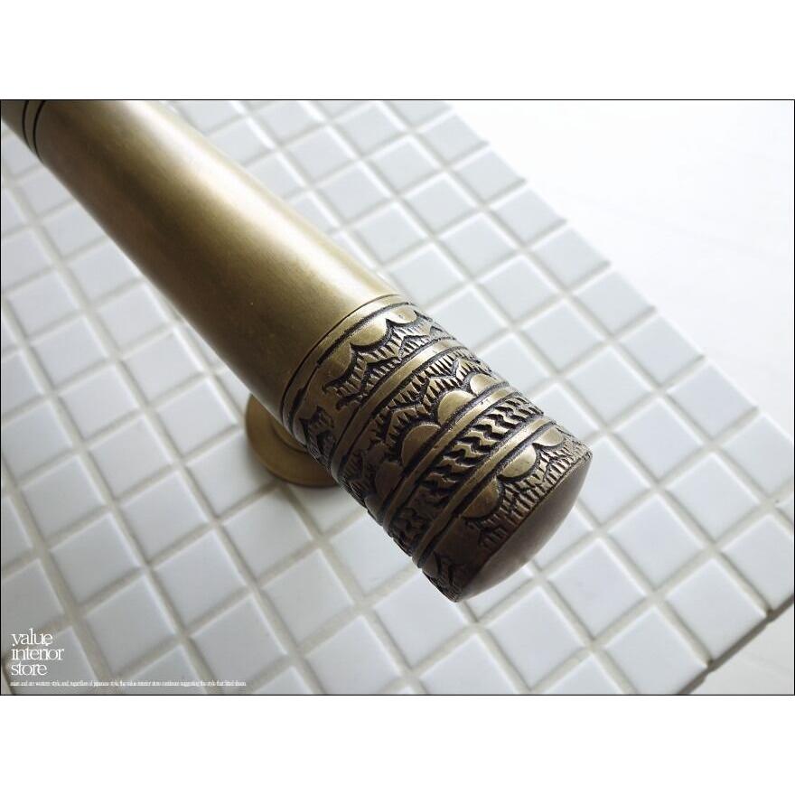 真鍮ドアハンドルW45cm 鋳物ノブ 店舗用ドアノブ 取って 鋳造 レトロ ブラス取手 店舗什器 DIY アンティーク調 真鍮金物 送料無料 AC047 |  | 01