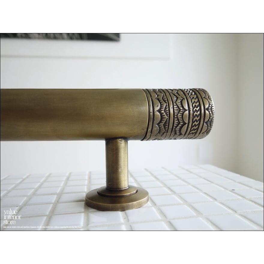 真鍮ドアハンドルW45cm 鋳物ノブ 店舗用ドアノブ 取って 鋳造 レトロ ブラス取手 店舗什器 DIY アンティーク調 真鍮金物 送料無料 AC047 |  | 05