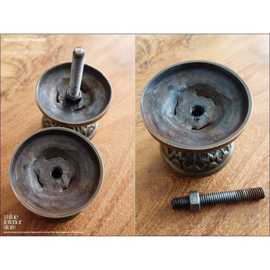 真鍮ドアハンドルRIZ ドアノブ 取っ手 ブラスハンドル 鋳造 取って 扉金物 手作り レトロ 真鍮金物 店舗ドア DIY 個性的 建具金物 |  | 08