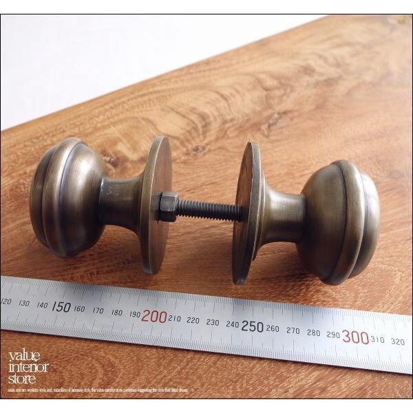 真鍮製ドアハンドルME ドアノブ 取っ手 ドア用品 アンティーク調 ブラス エスニック 手作り ハンドメイド レトロ調 真鍮金物 |  | 03