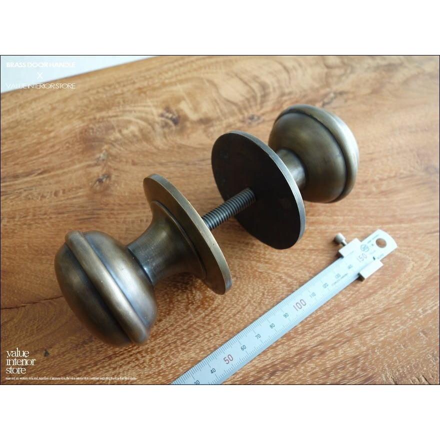 真鍮製ドアハンドルME ドアノブ 取っ手 ドア用品 アンティーク調 ブラス エスニック 手作り ハンドメイド レトロ調 真鍮金物 |  | 05