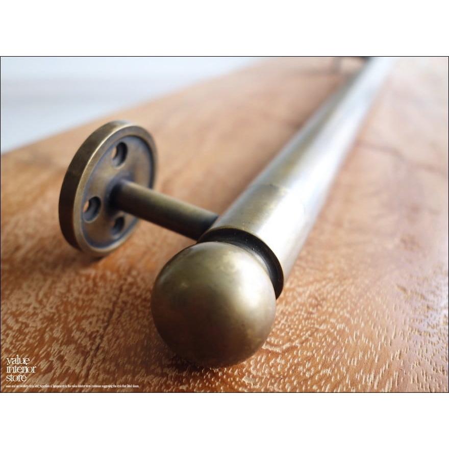 真鍮ボールドアハンドルW50cm アンティーク調 取っ手 ノブ ブラス 手摺