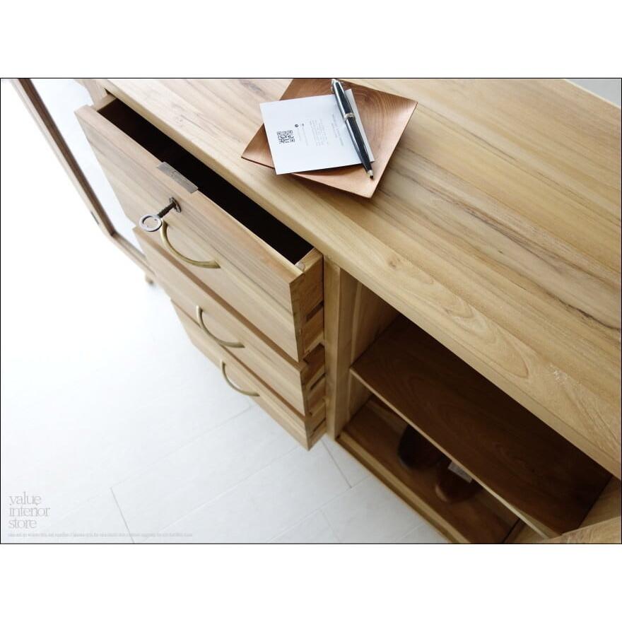 無垢材 buffet2枚扉/N サイドボード 食器棚 飾り棚 キッチンボード キャビネット 天然木 本棚 ナチュラル 収納 リビングボード 銘木家具 |  | 11