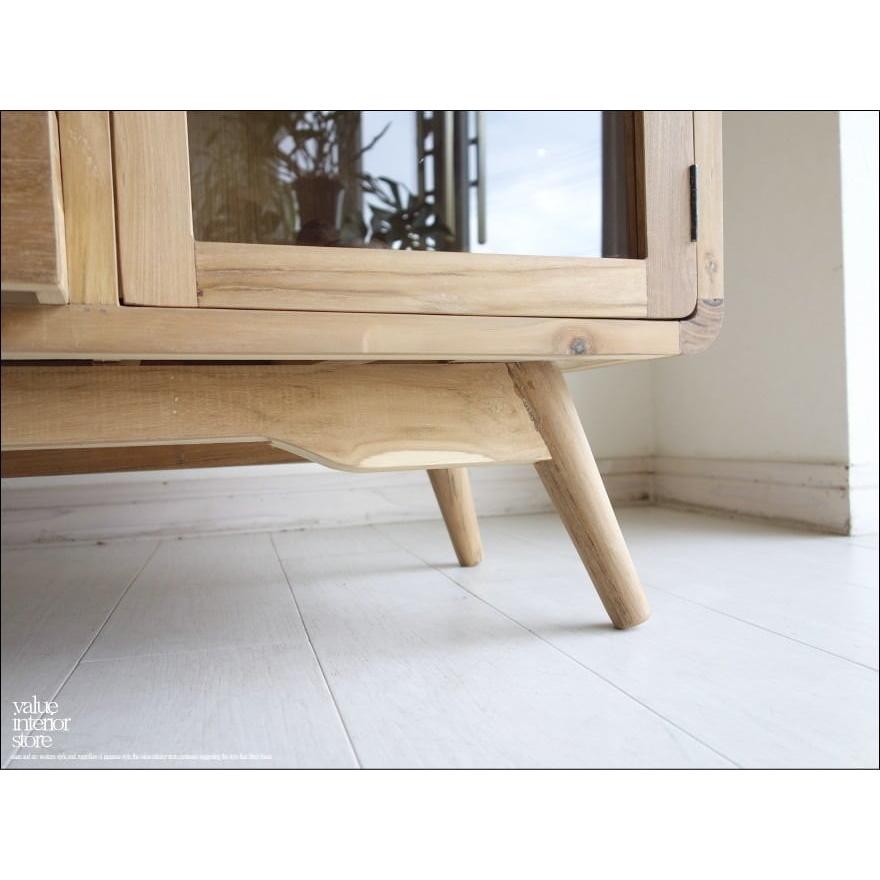 無垢材 buffet2枚扉/N サイドボード 食器棚 飾り棚 キッチンボード キャビネット 天然木 本棚 ナチュラル 収納 リビングボード 銘木家具 |  | 02