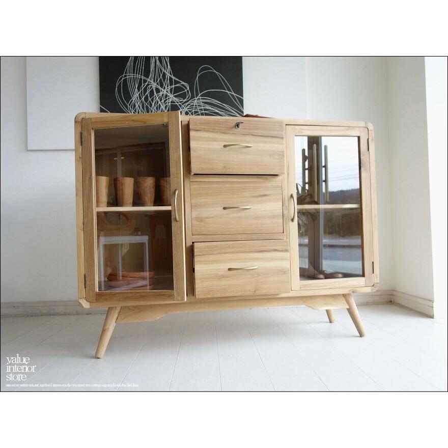 無垢材 buffet2枚扉/N サイドボード 食器棚 飾り棚 キッチンボード キャビネット 天然木 本棚 ナチュラル 収納 リビングボード 銘木家具 |  | 06