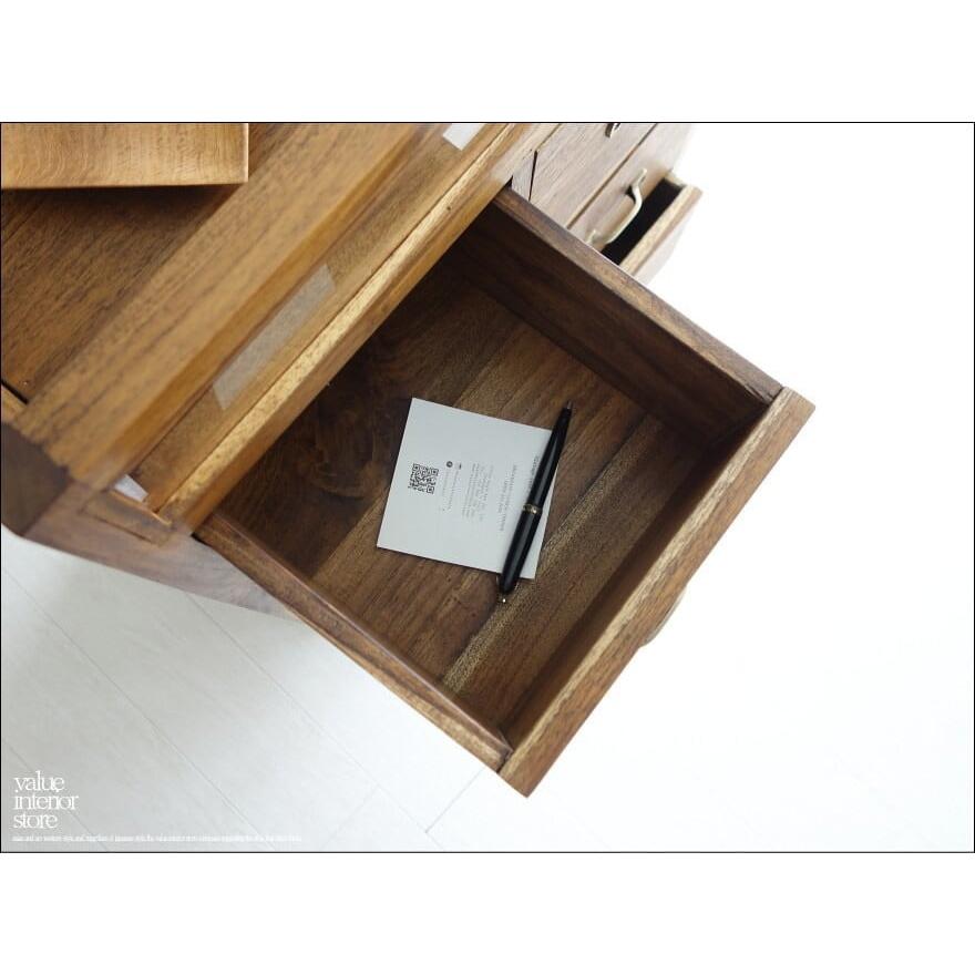 ヴィンテージ真鍮硝子無垢材マリンクロックチーク箱付