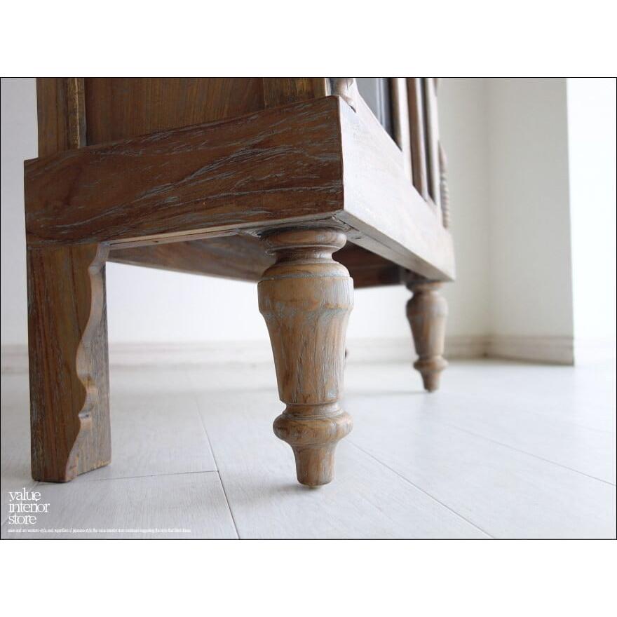 チーク飾り棚ER/BALQ ショーケース 食器棚 ガラスケース キャビネット 新品 手作り 店舗什器 天然木 無垢材家具 世界三大銘木 送料無料 |  | 02