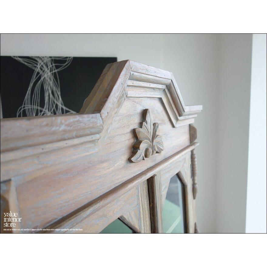 チーク飾り棚ER/BALQ ショーケース 食器棚 ガラスケース キャビネット 新品 手作り 店舗什器 天然木 無垢材家具 世界三大銘木 送料無料 |  | 06