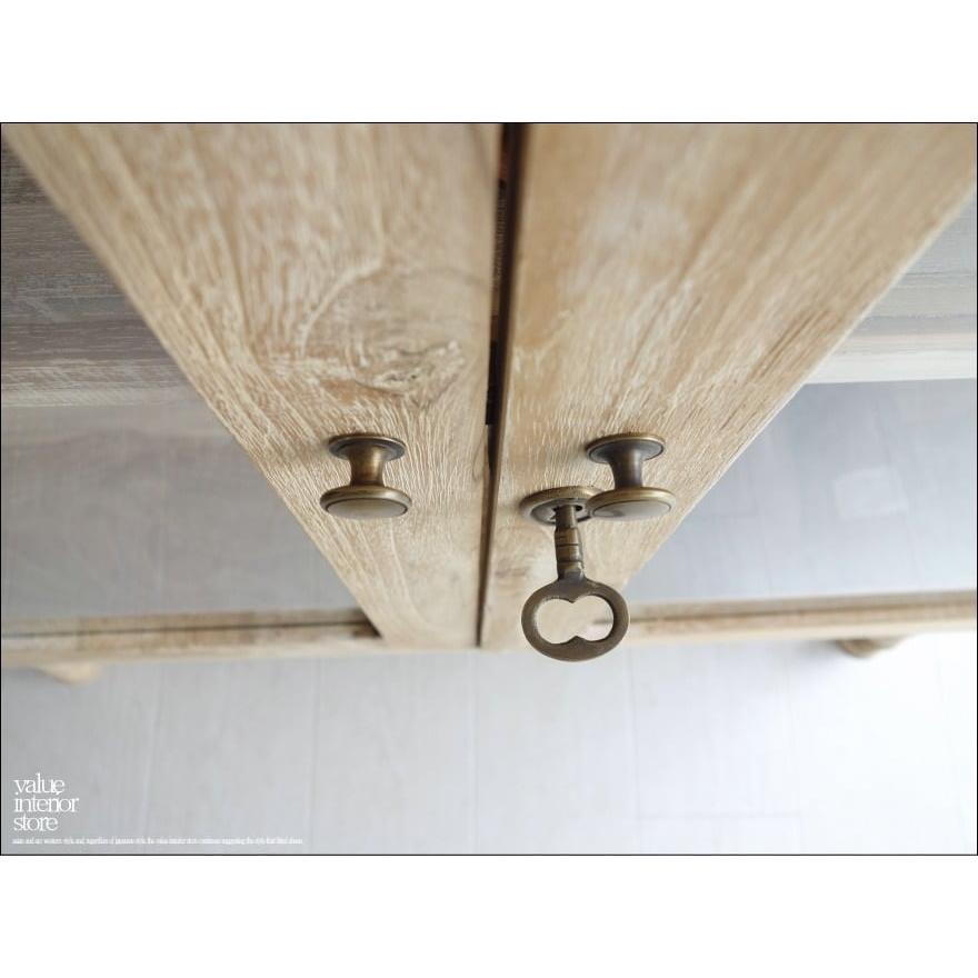 チーク無垢材 ガラスケースNim/W コレクションケース 陳列ケース 店舗