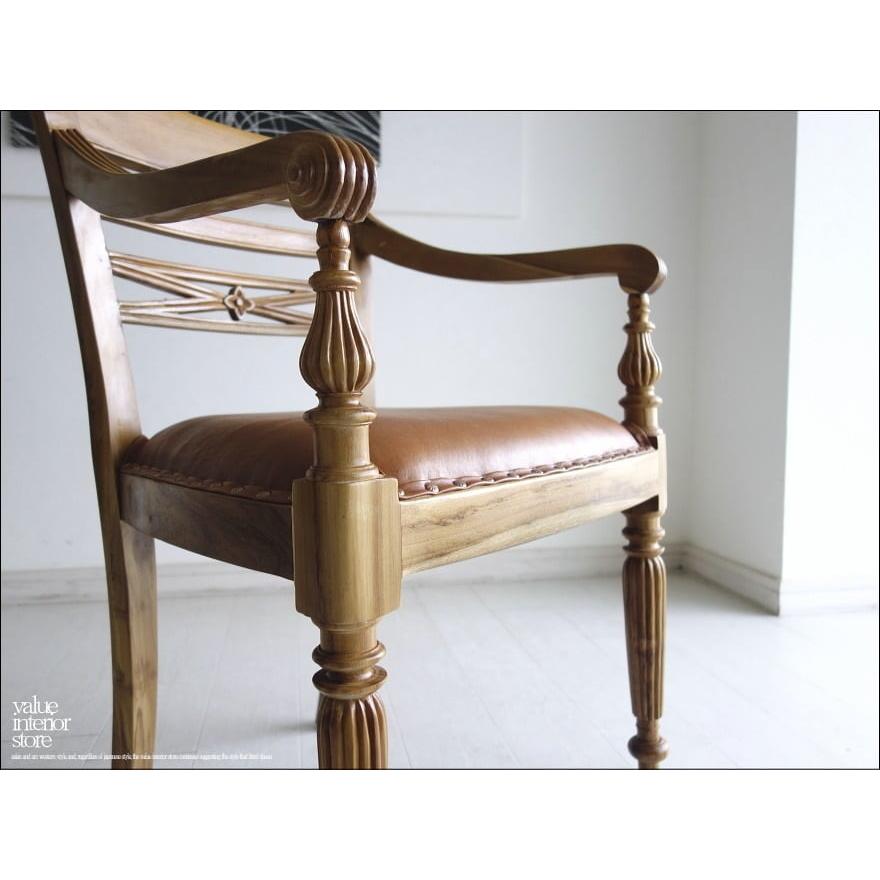 チーク無垢レザーアームチェアLB イス 本皮 椅子 チェアー 皮張り 肘掛け椅子 手作り 天然木 銘木 総無垢 新品 ナチュラル |  | 01