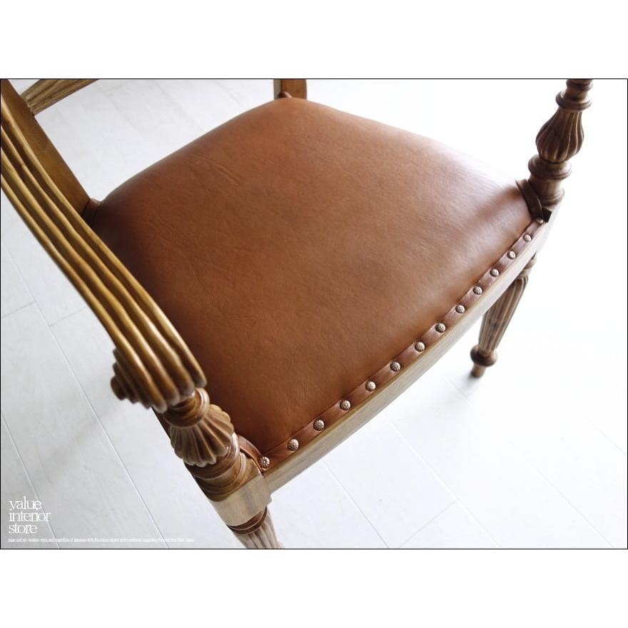 チーク無垢レザーアームチェアLB イス 本皮 椅子 チェアー 皮張り 肘掛け椅子 手作り 天然木 銘木 総無垢 新品 ナチュラル |  | 06