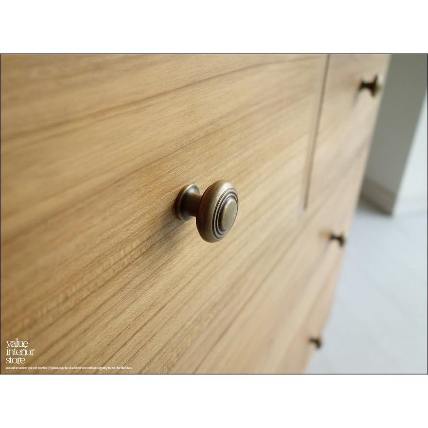 無垢材 チークチェストR80N タンス 収納家具 整理タンス 箪笥 チーク材 天然木 新品 手作り ナチュラル 銘木 無垢材家具 真鍮金物 |  | 02