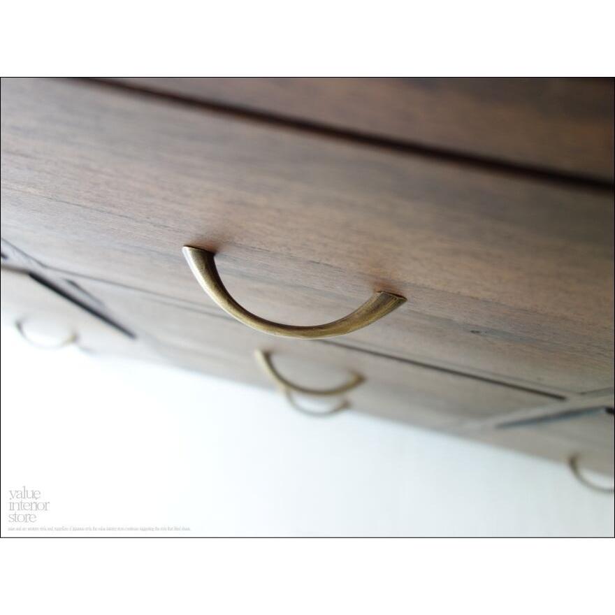 チーク無垢材 チェストTB 整理箪笥 収納 タンス 和 新品 道具箱 無垢材家具 シンプル 真鍮ハンドル 真鍮金物 総無垢材 三大銘木 |  | 02